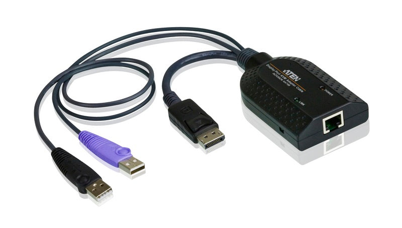 Aten KVM Cable Adapter with RJ45 to DisplayPort & USB to suit KH, KL, KM and KN series Aten KVM Cable Adapter with RJ45 to DisplayPort & USB to suit KH, KL, KM and KN series